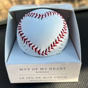 Hallmark MVP OF MY HEART stitched baseball
